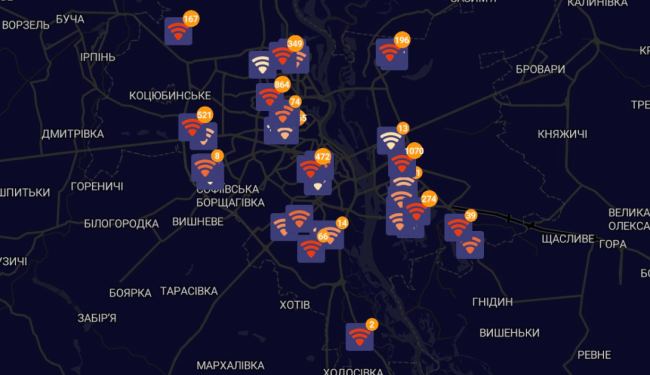 В Україні розширили мапу провайдерів, які працюють під час блекаутів