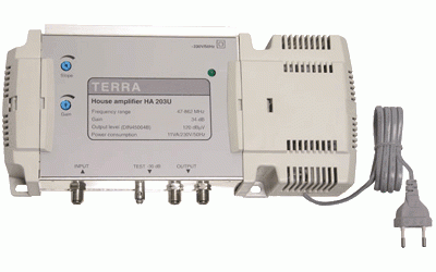 Домовые усилители повышенной мощности TERRA серии HA203U, HD203U - изображение 1