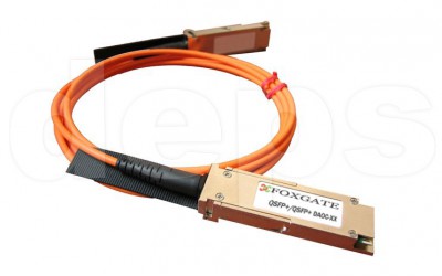 40-гігабітний оптоволоконний кабель FoxGate QSFP+/QSFP+ DAOC-XX - зображення 1