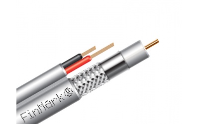 Абонентский коаксиальный кабель FinMark F5967BV-2x0.75 POWER с дополнительными токоведущими проводниками - изображение 3
