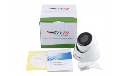 2МП купольная AHD-видеокамера Tyto HDC 2D36-K-20 (3.6mm F 2.0 | 4-в-1 | 18 x SMD LED | UTC) - изображение 3