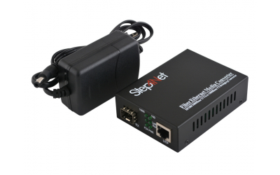 SFP медиаконвертор Step4Net MC-SFP1000-FE/GE с внешним БП