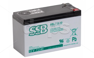 AGM свинцово-кислотный аккумулятор SSB SBL 7,2-12L (12V 7.2Ah)