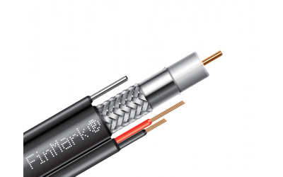Абонентский коаксиальный кабель FinMark F690BVMcu-2x0.75 POWER с дополнительными токоведущими проводниками - изображение 1