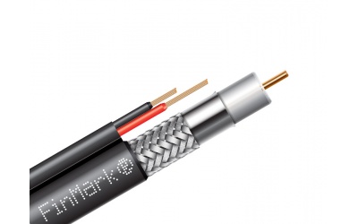 Абонентский коаксиальный кабель FinMark F690BVcu-2x0.75 POWER с дополнительными токоведущими проводниками - изображение 1