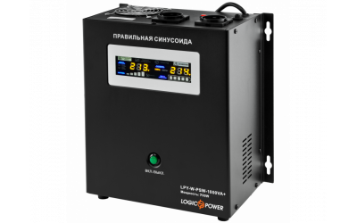 ДБЖ LogicPower LPY-W-PSW-1000VA+ (700 Вт, ток заряду 10A/20A, зовнішня батарея 12В) - зображення 1