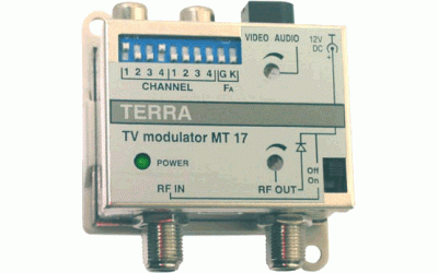 Перестраиваемый двухполосный ТВ модулятор TERRA MT17 - изображение 1