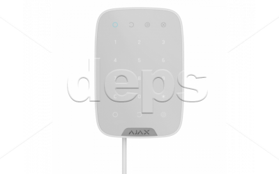 Дротова сенсорна клавіатура Ajax KeyPad Fibra (white) - зображення 1