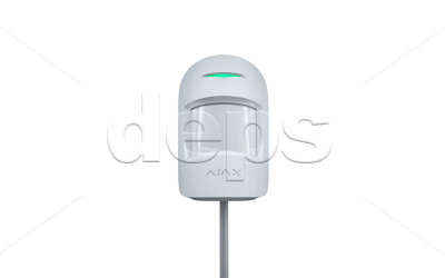 Проводной датчик движения с микроволновым сенсором Ajax MotionProtect Plus Fibra (white)