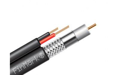 Абонентский коаксиальный кабель FinMark F5967BV-2x0.75 POWER с дополнительными токоведущими проводниками - изображение 1