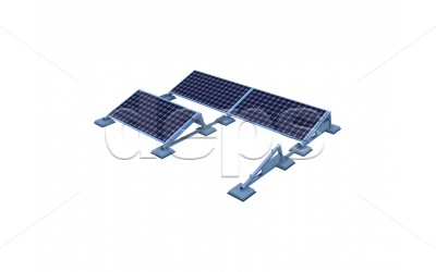 Баластна система кріплення сонячних панелей на плоский дах Kripter Wins Prom Zinc - зображення 1
