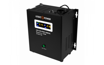 ДБЖ LogicPower LPA-W-PSW-500VA  (350 Вт, ток заряду 5A/10A, зовнішня батарея 12В) - зображення 2