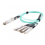 Активний оптичний кабель прямого підключення Foxgate DAC/AOC  40G QSFP+ - 4x10G SFP+