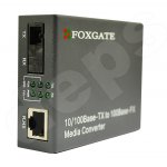 10/100Base-TX single-fiber WDM 1310/1550 and two-fiber media converters